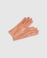 Fine Leather Gloves - Reddish Brown