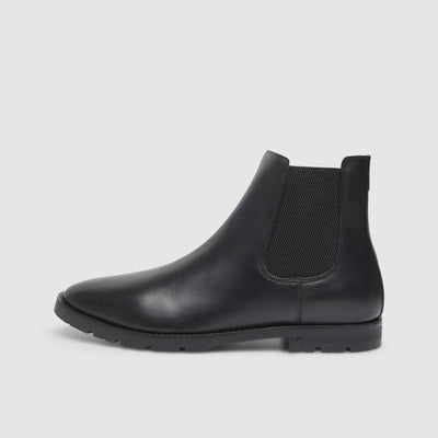 Black boots for men