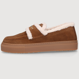 SHEARLING LOAFER - Brown
