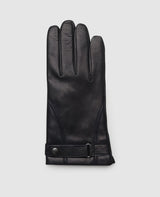 Gloves with snap fastener - Dark blue