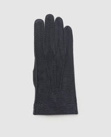 Wild boar leather gloves - Dark brown