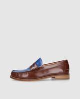Penny Loafer - Braun/Blau