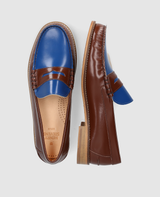 Penny Loafer - Braun/Blau