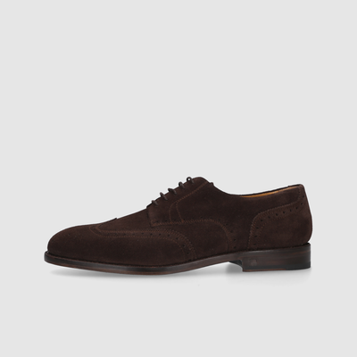 Brogues men's shoes with perforated decoration