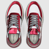 TROPEZ 2.1 LOW WOMAN - Silver/Bordeaux