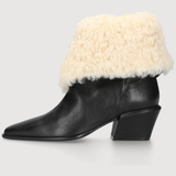 BETTINA WINTER ANKLE BOOT 50 - Black/Natural
