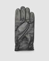 Gloves with check pattern - Black