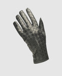 Men's gloves with quilting - black