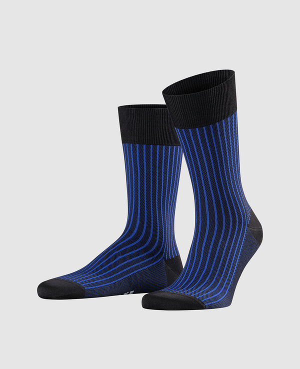 Falke Oxford Stripe Men Socks - Black