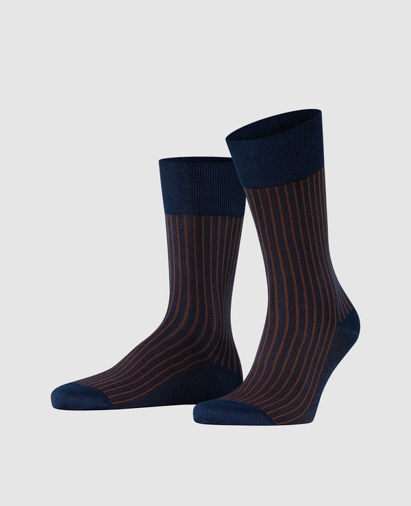 Falke Oxford Stripe Men Socks - Plum
