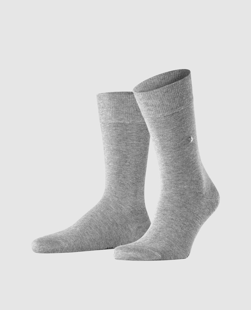 Burlington Lord Men's Socks - Light Grey Melange