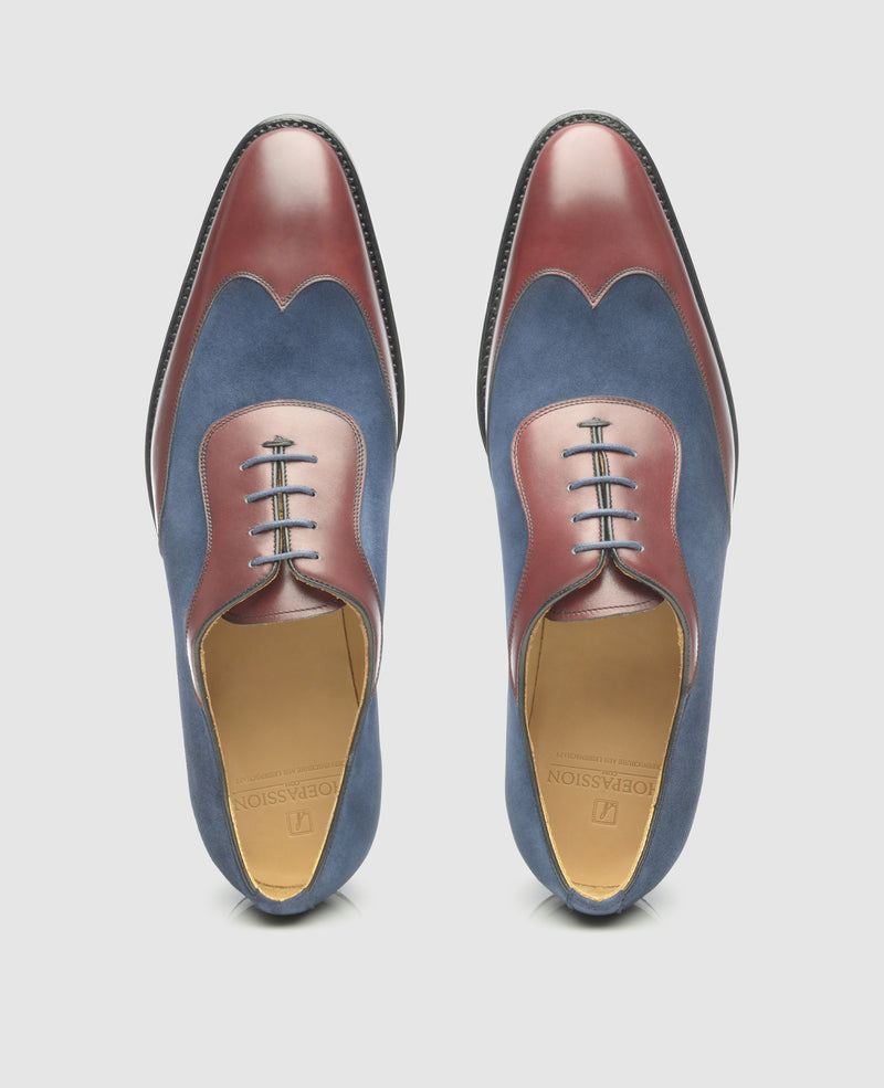 No. 376 - Blue/Bordeaux