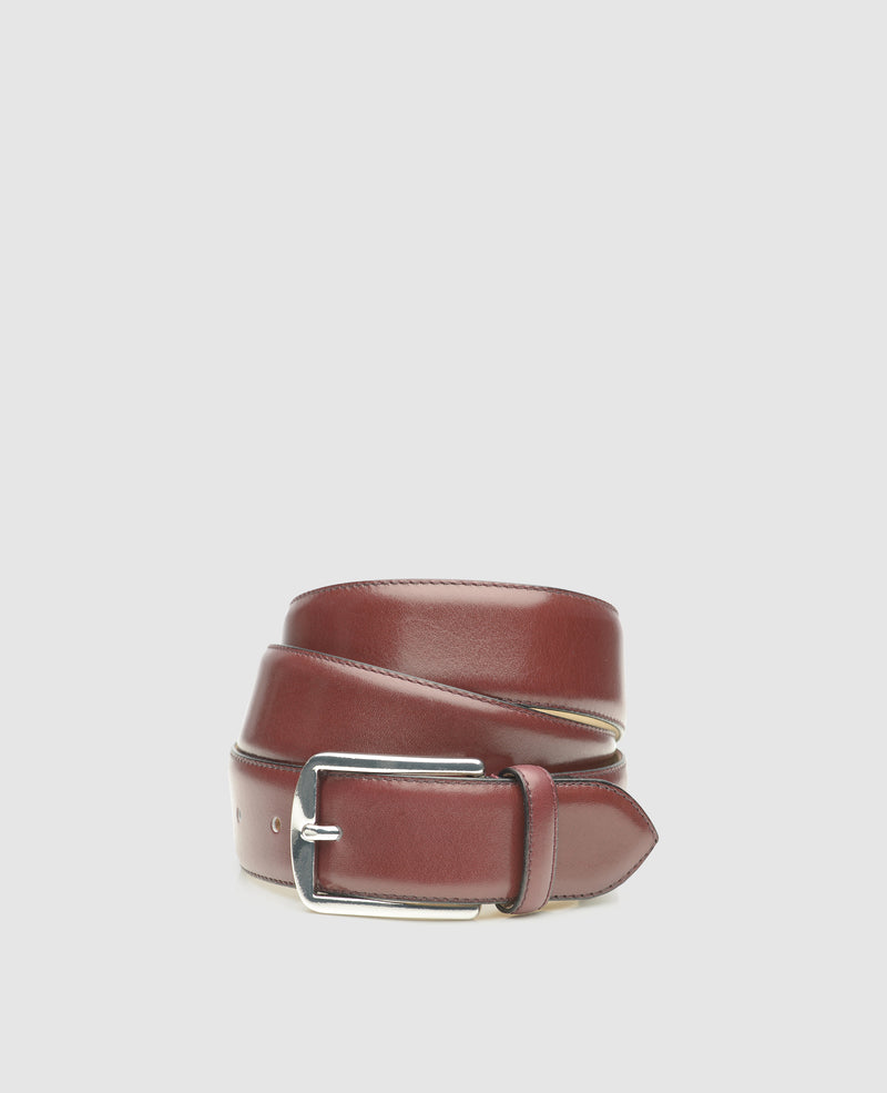 Men’s belt in bordeaux - Bordeaux