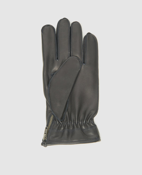 Gloves with zipper - Dark Blue