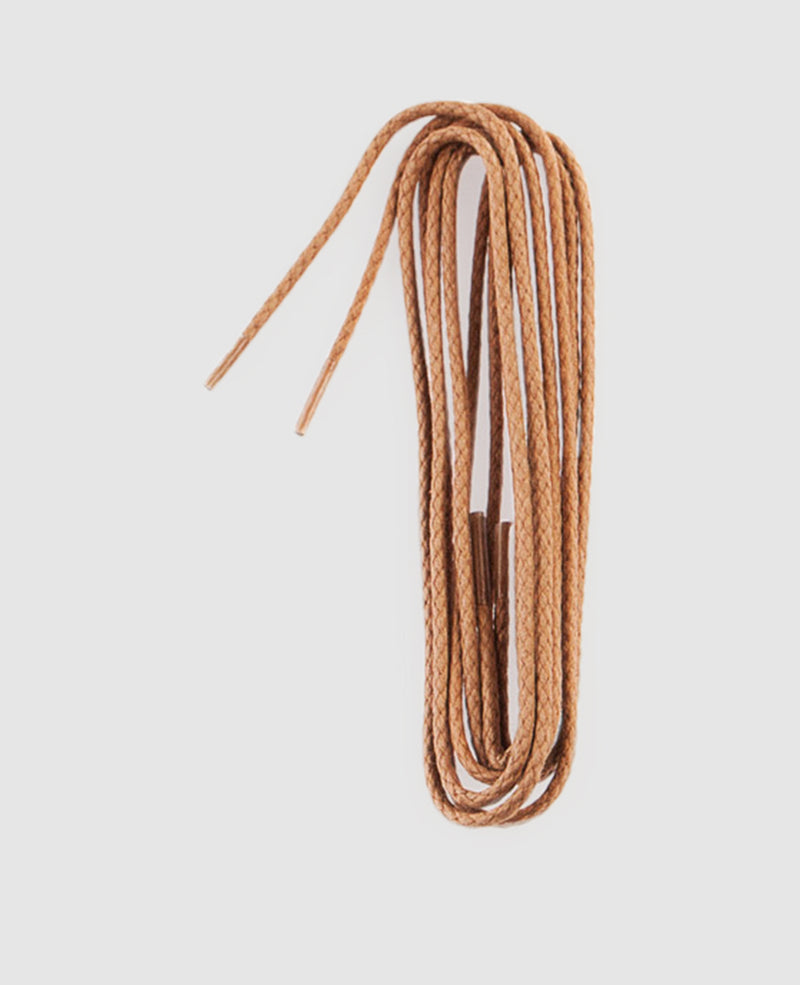 Quality round shoe laces - Light Brown