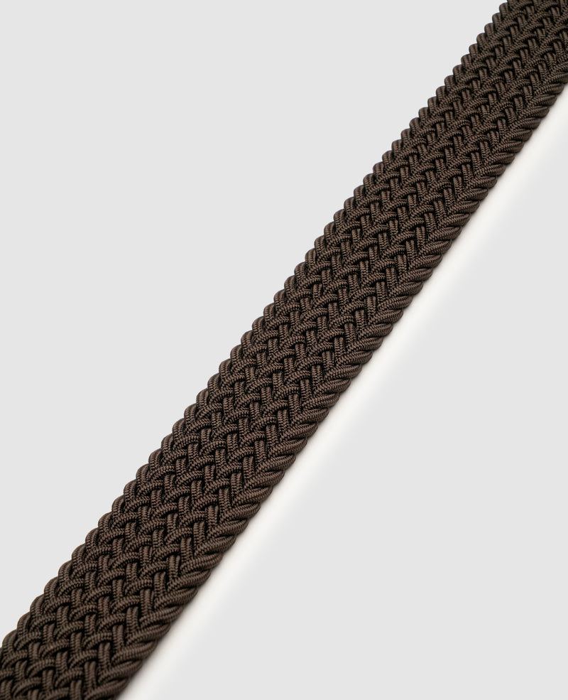 Braided Belt - Dark Brown