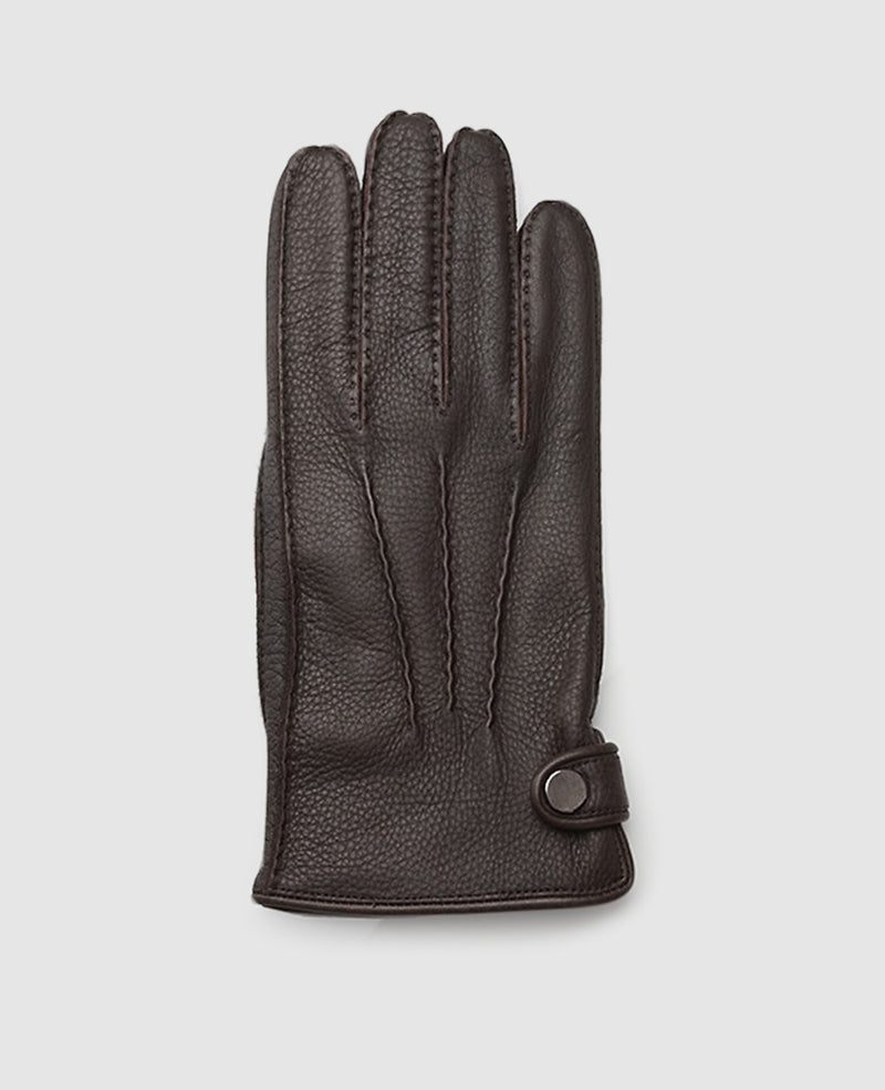 Deerskin gloves - Dark Brown