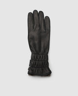 Winter leather gloves - Black