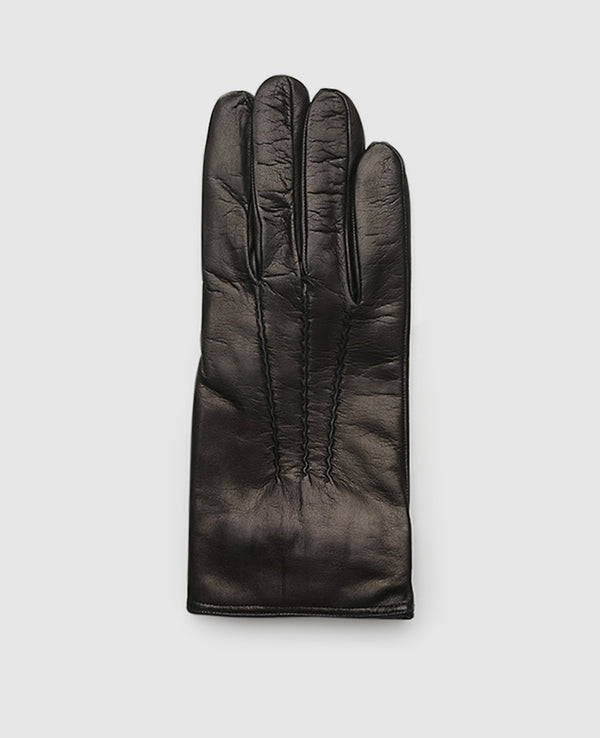 Gloves with stitching - Black