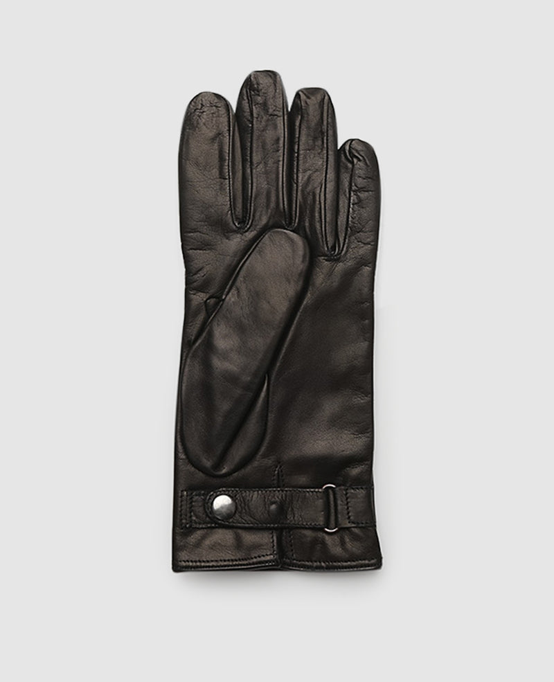 Gloves with stitching - Black