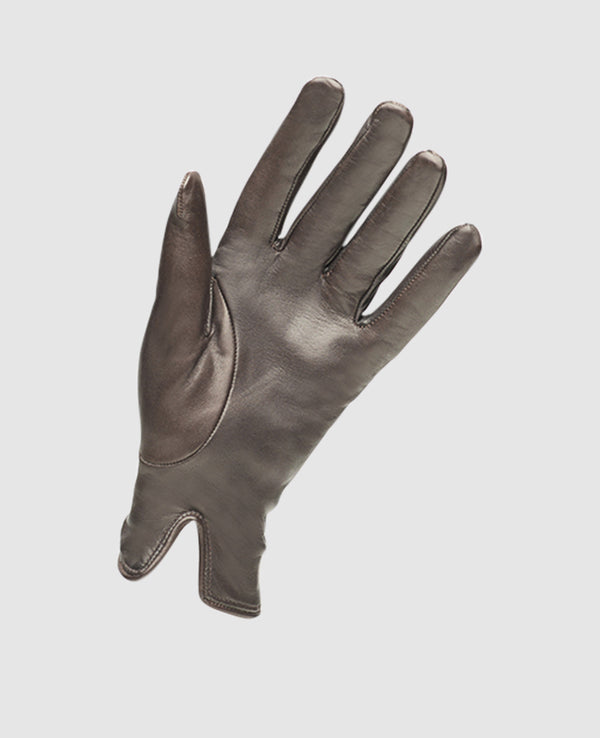 Men's Gloves with Quilting - Dark Brown